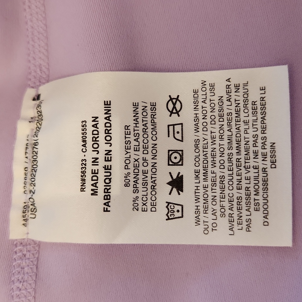 Nike Women's Lavender Athletic Bike Shorts Romper - Picture 12 of 13